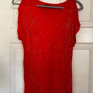 Apt 9 Red Short Sleeve Shirt